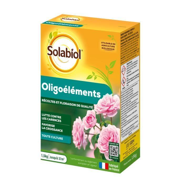 Oligoéléments - Favorise la Croissance - Lutte contre les Carences - Toutes Cultures - 1,5Kg SOLIG15G10N