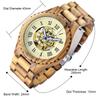 NEW Light Colored Wooden Spiral Design Roman Digital Mechanical Men's Watch Casual Fashion Folding Buckle Wooden Watch
