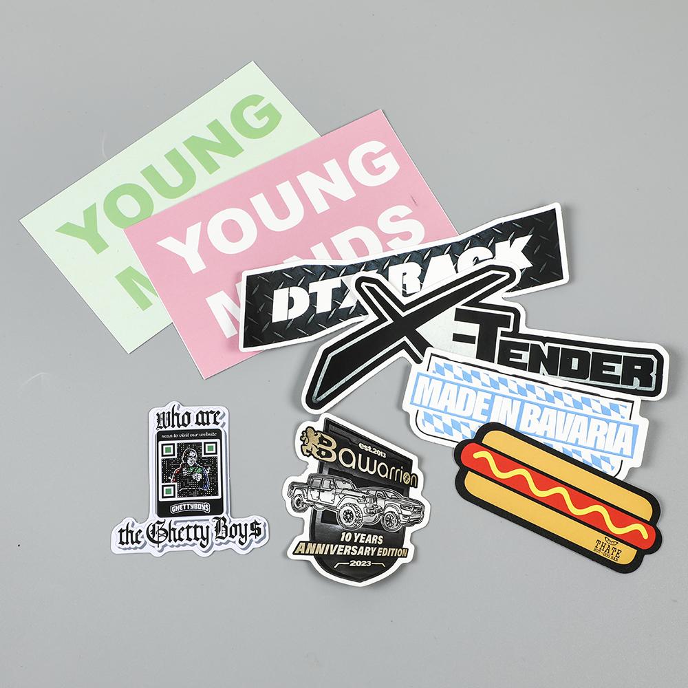 Premium Quality Cute Die Cut Vinyl Custom logo Stickers Sheet 1