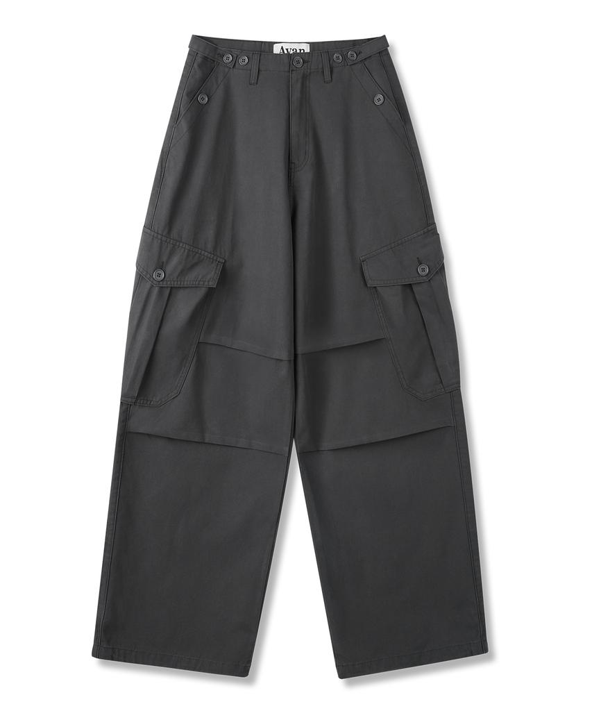AVANDRESS Enter Wide Cargo Cotton Pants - 6Col (A Type)