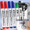 Erasable Refillable Whiteboard Markers with Large Tip – Ideal for Office & Classroom, Thick Tip, Black & Red.