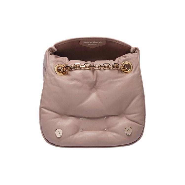Maison Margiela Glam Slam Digitales Logo Kette Schultergurt Umhängetasche Damen Taschen Pink SB1WG0019P4300T4310