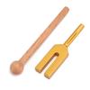 C-4096 Stimmgabel Meditation Stimmgabel Energiegabel mit Hammer Gold