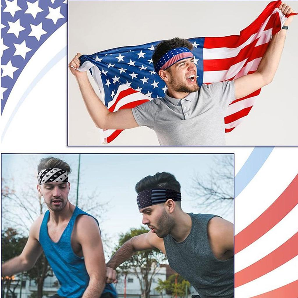Stylish Hairband for Men Women and Kids Fashionable and Comfortable Head Accessory Flags Sweatbands Versatile