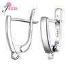 Drop Shipping Echte 925 Sterling Silber Ohrring-Komponenten Für DIY Schmuckzubehör Hohe Qualität Damen Mädchen Schmuckkomponente
