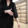 2025 Spring/Summer Plus Size Lace Top – Slimming Loose Fit Women's Fashion