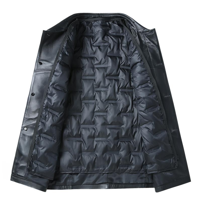 Genuine leather jackets for men in autumn and winter new business casual fashion simple genuine leather jackets