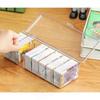 Plastic Card Divider Box Playing Card Storage Box Clear Card Deck Case Organizers Trading Card Collection Card Box