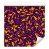 Intricate Floral Pattern Plum and Burgundy Wallpaper 50x1000