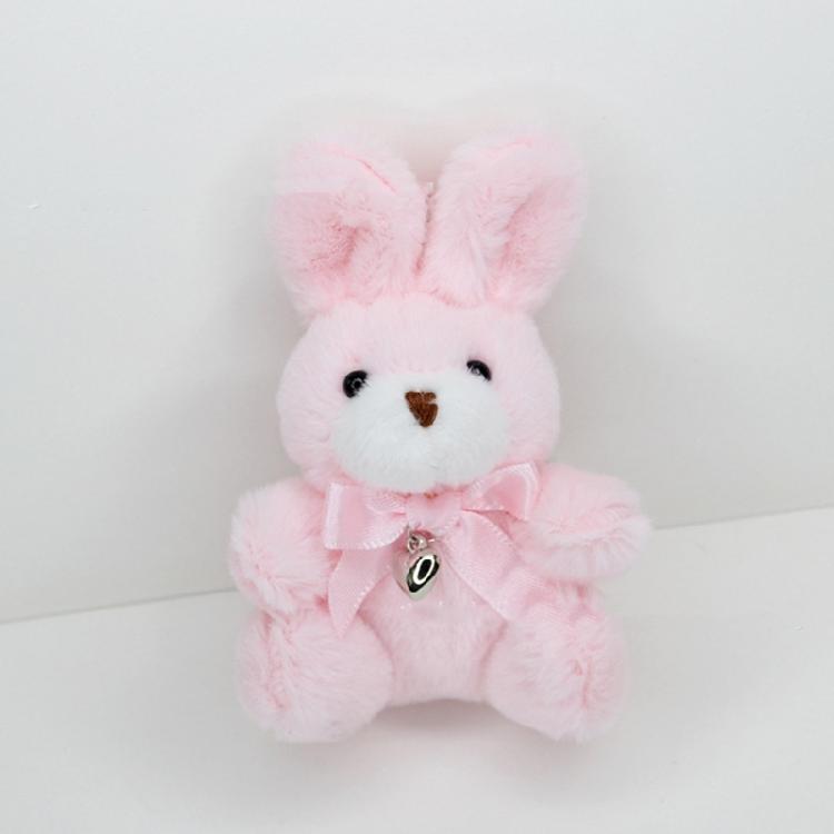 4 Colors Plush Stuffed Animal Rabbit Toy Pendant Keychain for Valentines Day