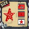 Tuanse 2 Pcs Movie Night Supplies Movie Theater Decor Film Clapper Board Accessory and Marquee Light LED Star Sign Props for Moving Night Decorations