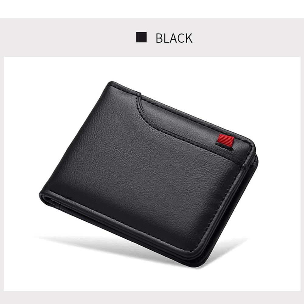 PU kůže Pánské Bifold Peněženky Klasická Kapsa na Mince Jednoduchá Pánská Krátká Peněženka Pánská