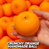 Orange Knuspriger Formbarer Stressball Knuspriges Quetschspielzeug Runde Blöcke Gefülltes Fidget Spielzeug ASMR Sensorische Stressabbau Spielzeuge