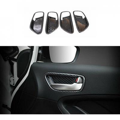 Kolfiber Innerdörrhandtag Skål Ram Trim Passar för Kia Forte/K3 DX 2014-2018
