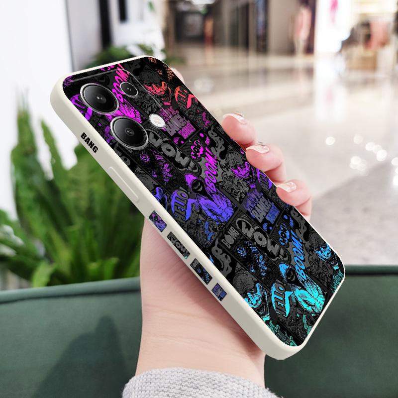 

Flower Field Panda Phone Case For Xiaomi Redmi Note 15 Pro Plus 4G 5G Silicone Cover Redmi Note 15 Pro 4G світло-зелений колір