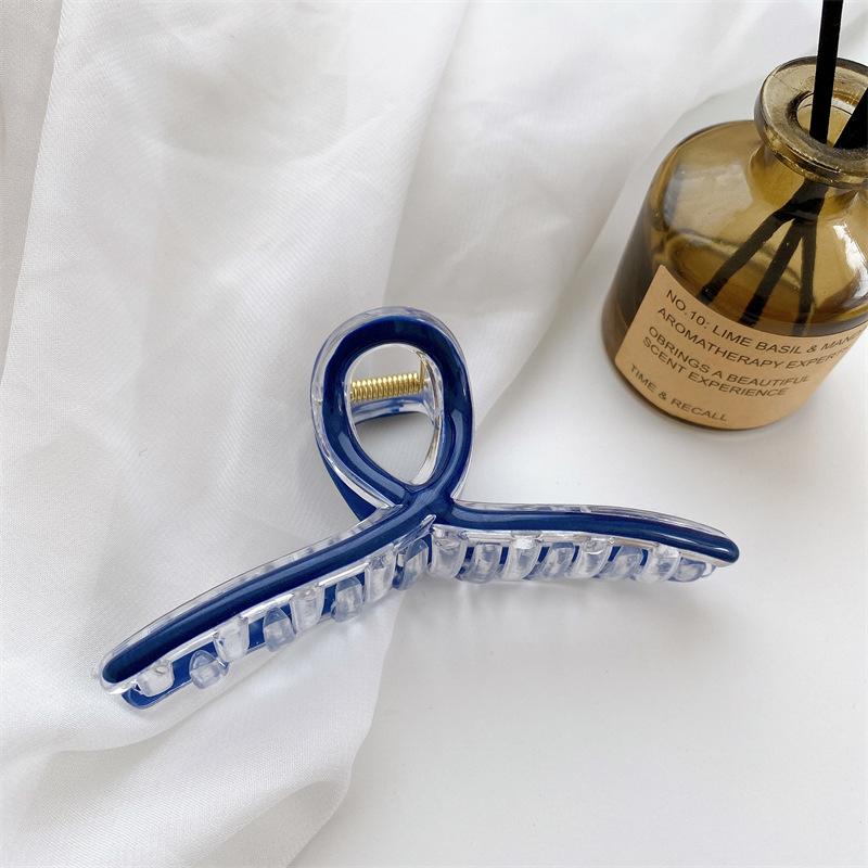 

Blue And Beautiful Yellow Ribbon Hair Claw Clips With Handmade Quality And Style Blue Ribbon