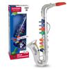 BONTEMPI Alto 8 für Mädchen und Alter und Perfekt für Vorschule und Grundschuleintritt Geburtstags- und Weihnachtsgeschenke Saxophon, Silber, Tasten,