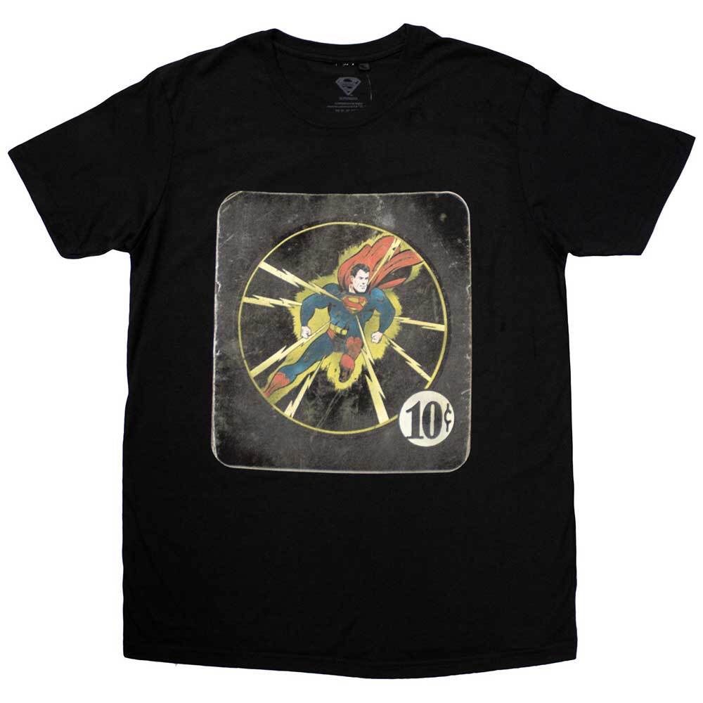 DC Comics Superman 10c T-Shirt Black New Unisex T-Shirt S