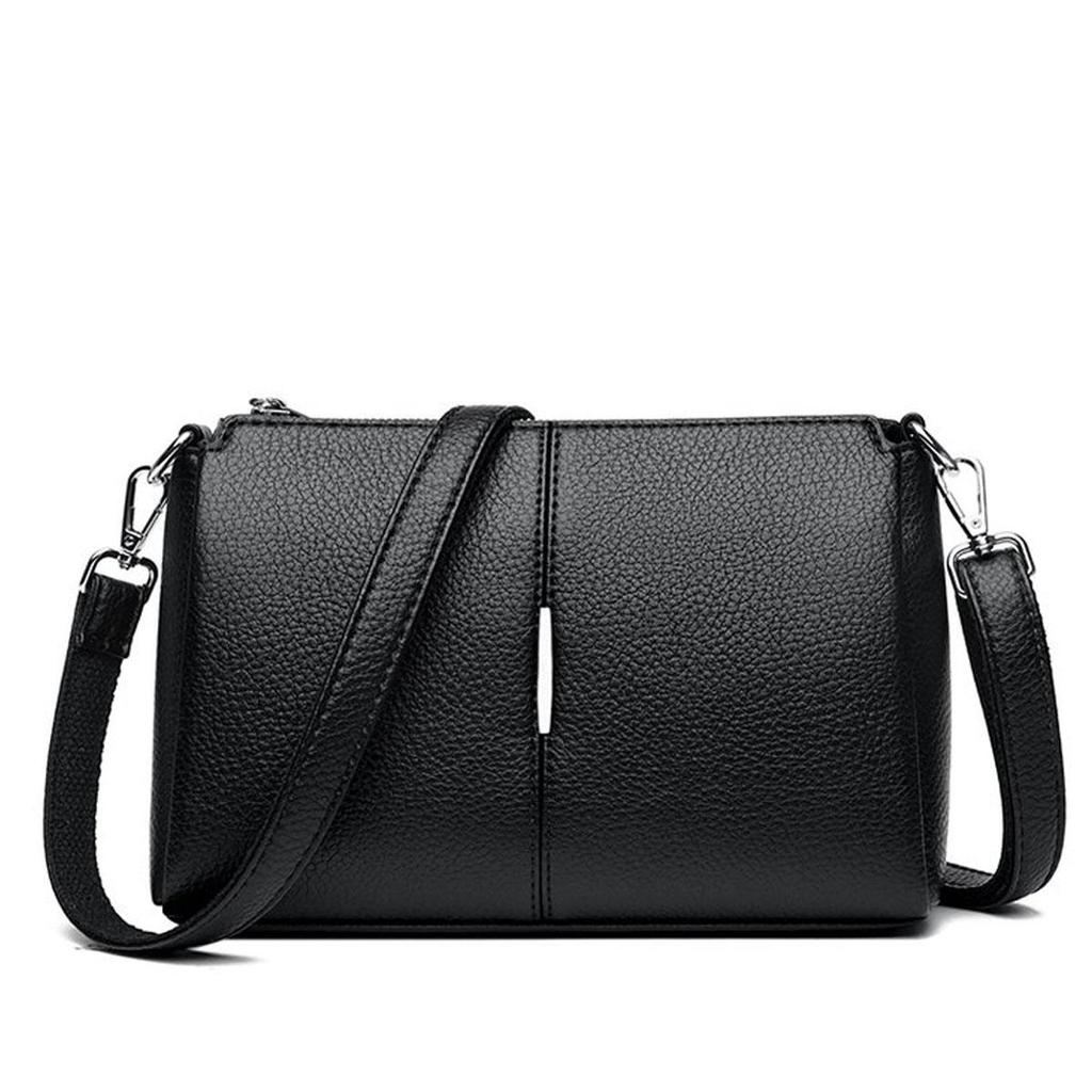 Elegant Women's Shoulder Bag with Unique Texture Design Stylish Soft Leather Handbag with Zipper Pockets Everyday Crossbody Bag