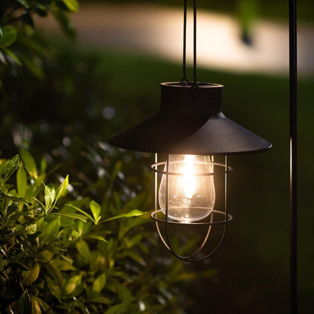 JYL TS/011,Solar Vintage Explosion-Proof Light for Outdoor Garden Camping Balcony Hanging Ambient Night Lamp