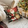Santa Claus Cushions Pillowcase Polyester Cushion Cover Throw Pillow Sofa Decoration Pillowcover Home Car Sofa Decor