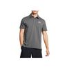 Under Armour Icon Logo Print Outdoor Casual Sports Short Sleeve Polo Shirt Men Polo Shirts Rhino-Gray 1386608-025
