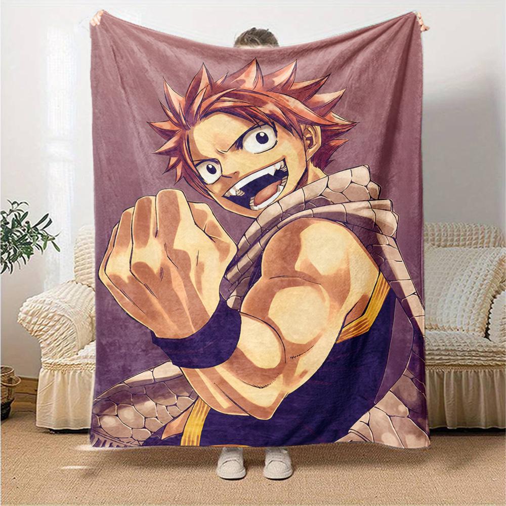 1pc Fairy Tail1 Blanket, Gift, for Men and Women, Soft Blanket, Good for Sofa Bed Couch Travel, Lightweight Flannel Blanket