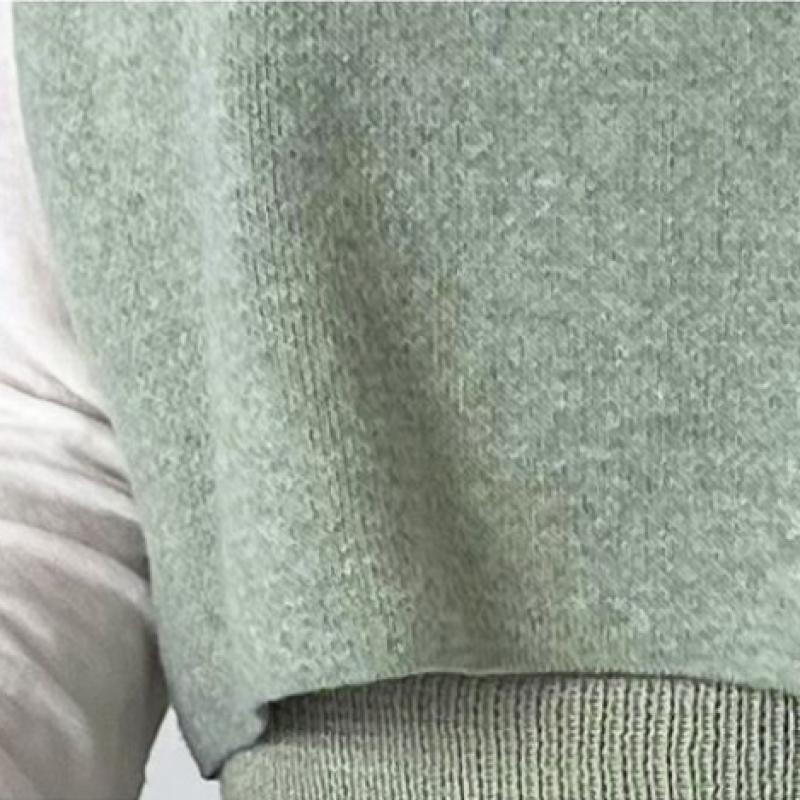 Shop   Women S Korean V Neck Cropped Layered Knit VeSt Won wVS Wfjn3bb