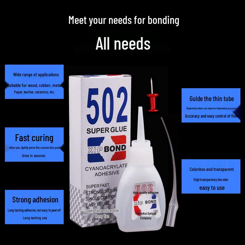 Super Colla Rapida 502 15ml/20ml - Adesivo Istantaneo Rapido 3 Secondi con Sbloccacolla