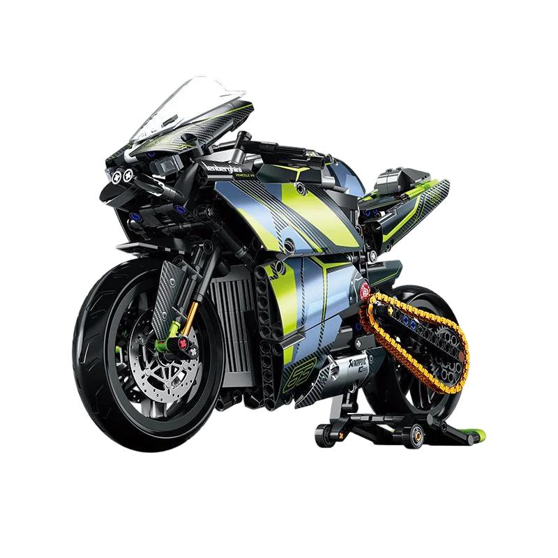 Adult Classic 1:8 Motorbike High-Tech Model Building Blocks Set Unique Motorcycle Bricks Toy Gift for Vehicle Enthusiasts