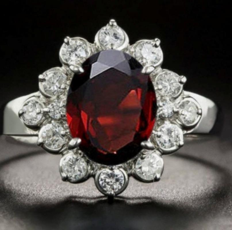 Schleifen Sie 3,2 Karat, um einen blauen Zirkonring zu kreieren, origineller Charme, Verlobungsring