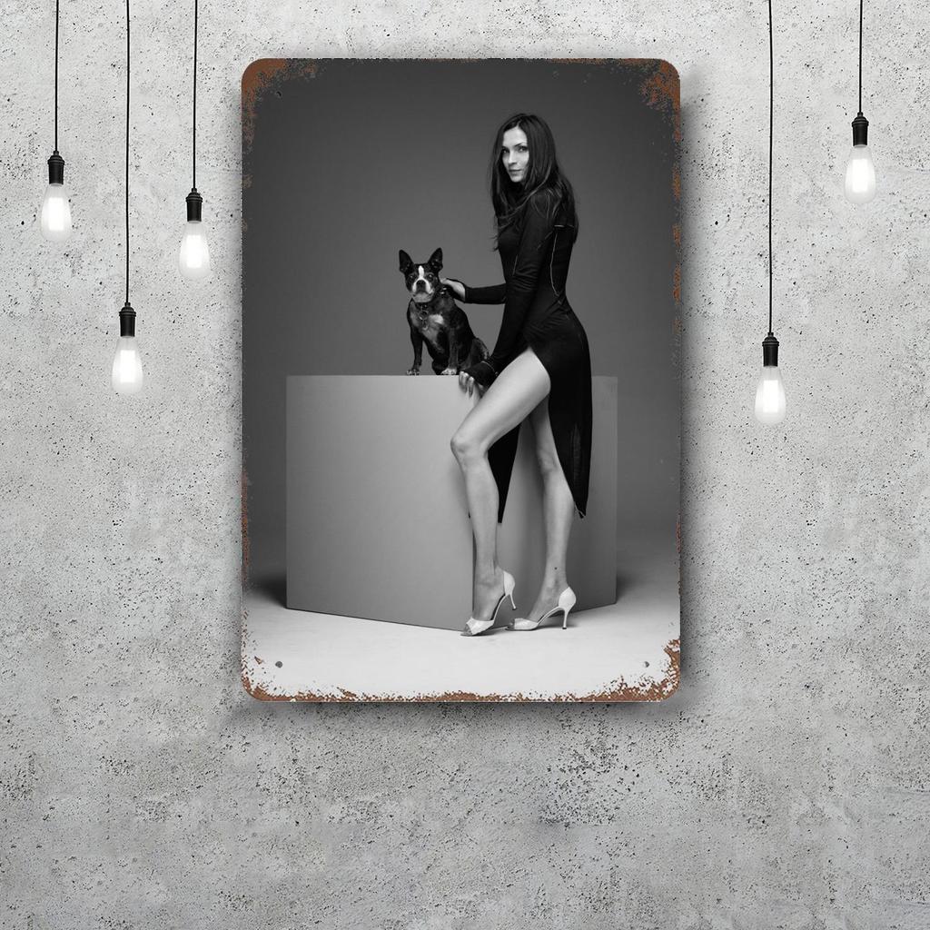 Famke Janssen Retro Vintage Tin Sign Poster Decorative Plaque Metal Plate Wall Decor