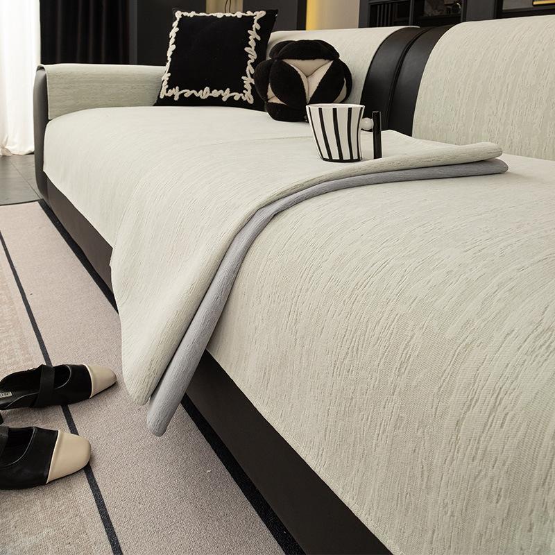

Temu Chenille Sofa Cushion Four-Season Universal Non-Slip Sofa Seat Cushion Simple Solid Color Export Sofa Cover 70*70cm