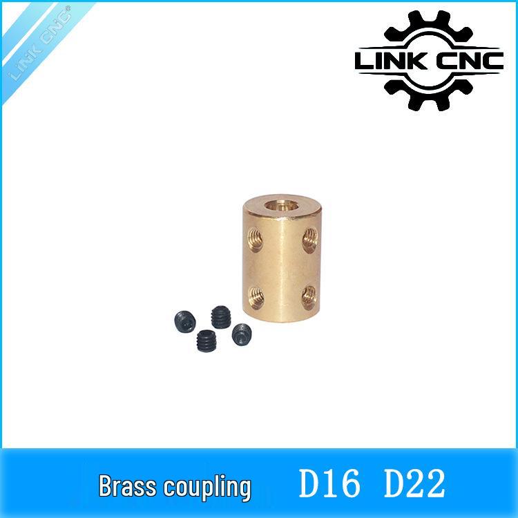 CNC Brass Rigid Coupling 16x22mm: Motor Accessories for Mechanical Transmission