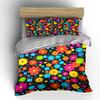 Colorful Floral Print Decor Set Soft Skin-Friendly Bedding Set Includes 1 Duvet Cover And 2 Pillowcase, Gift