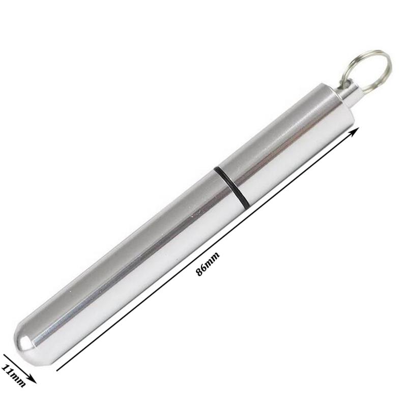 1 Piece Aluminum Alloy Portable Rustproof Stand For Toothpick Outdoor Household Travel Seal Storage Container Box Holder Case