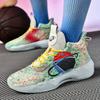 Fashion Men's Basketball Shoes Cushioned Sneakers Personalized Design Train Athletes High Quality Sports Shoes Night Light Sneakers 45