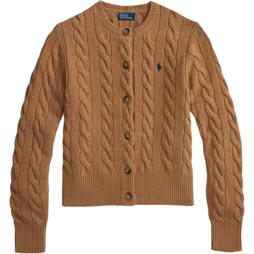 

Женский вязаный свитер Polo Ralph Lauren с логотипом, круглым вырезом и длинными рукавами 211972104-001 XL