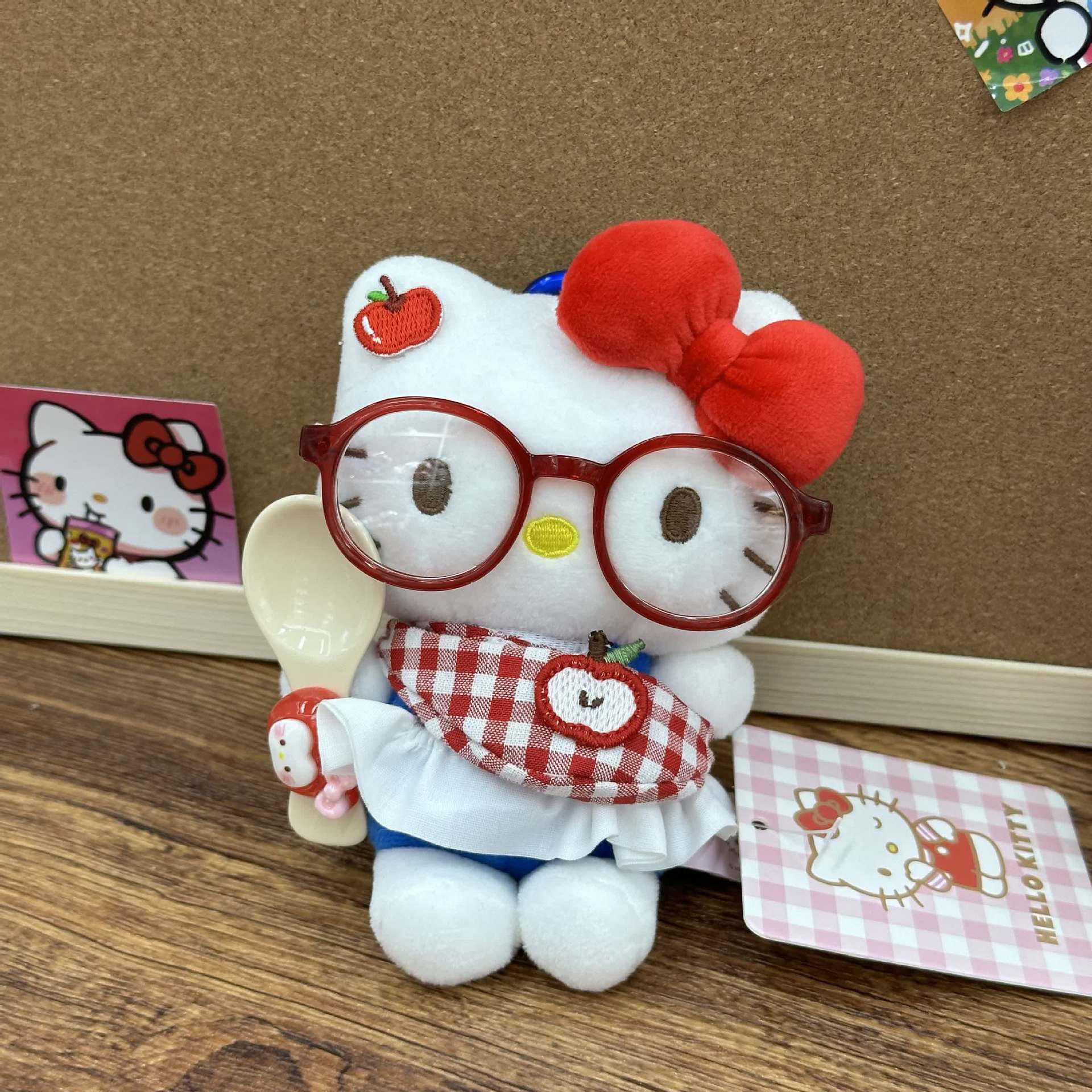 Плюшевый брелок-подвеска Hello Kitty - Оригинальный подарок на день рождения KT 13 cm