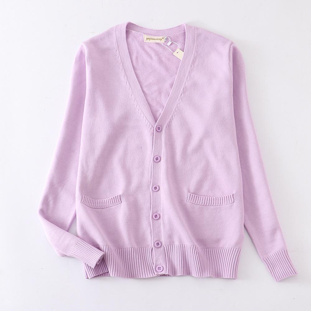 Japanese JK Style Soft Knit Cardigan Sweater for Students