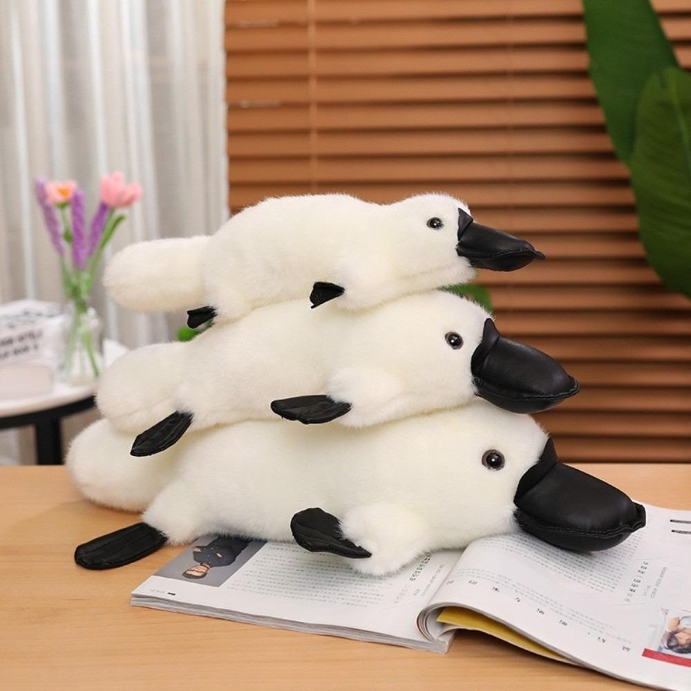 White/Grey Simulation Platypus Plush Toys 30/35/45cm Platypus Plush Doll Animal Stuffed Dolls