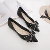Single shoes women's summer new shoes women's shoes versatile shallow mouth versatile lady ladyshoes soft sole pointed flat shoes