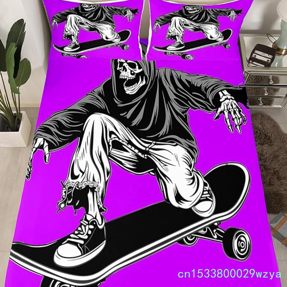 Cute Ghost Bedding Set For Boys, Girls, Teenagers, Bats, Pumpkin Lanterns, Halloween