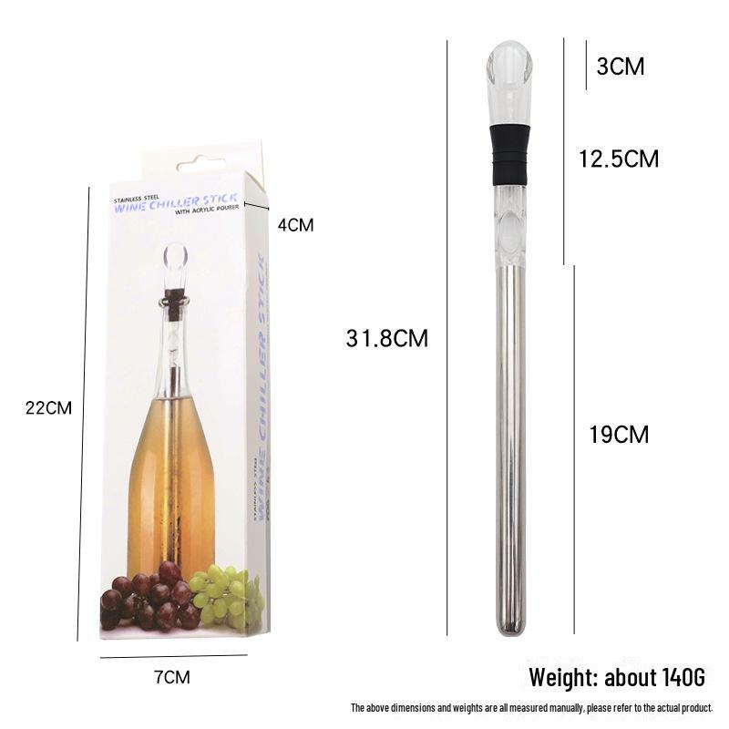 

Охладитель для вина из нержавеющей стали 304 с палочкой для розлива и функцией декантера wine stick