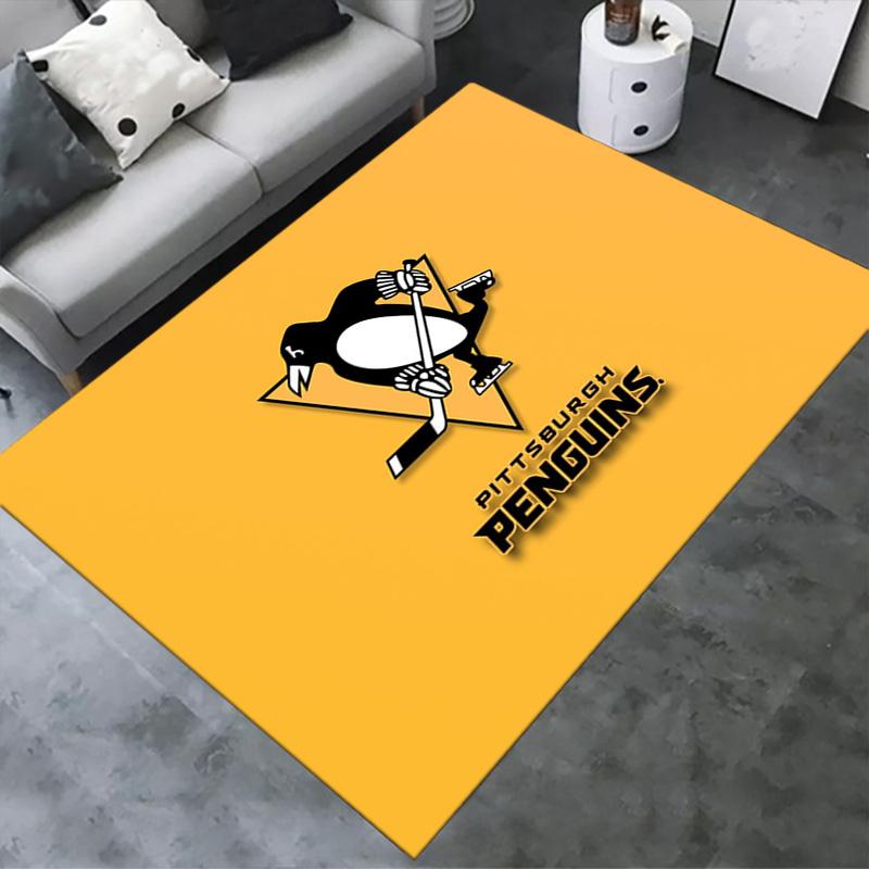 Pittsburgh Penguins Carpet Rug for Living Room Bedroom Home Sofa Decoration,Kids Play Non-slip Floor Mat