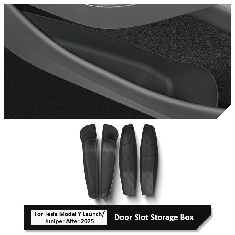 

Door Slot Storage Box for Tesla Model Y Launch/Juniper 2025 Organizer Door Side Waterproof Umbrella Box Interior Car Accessories