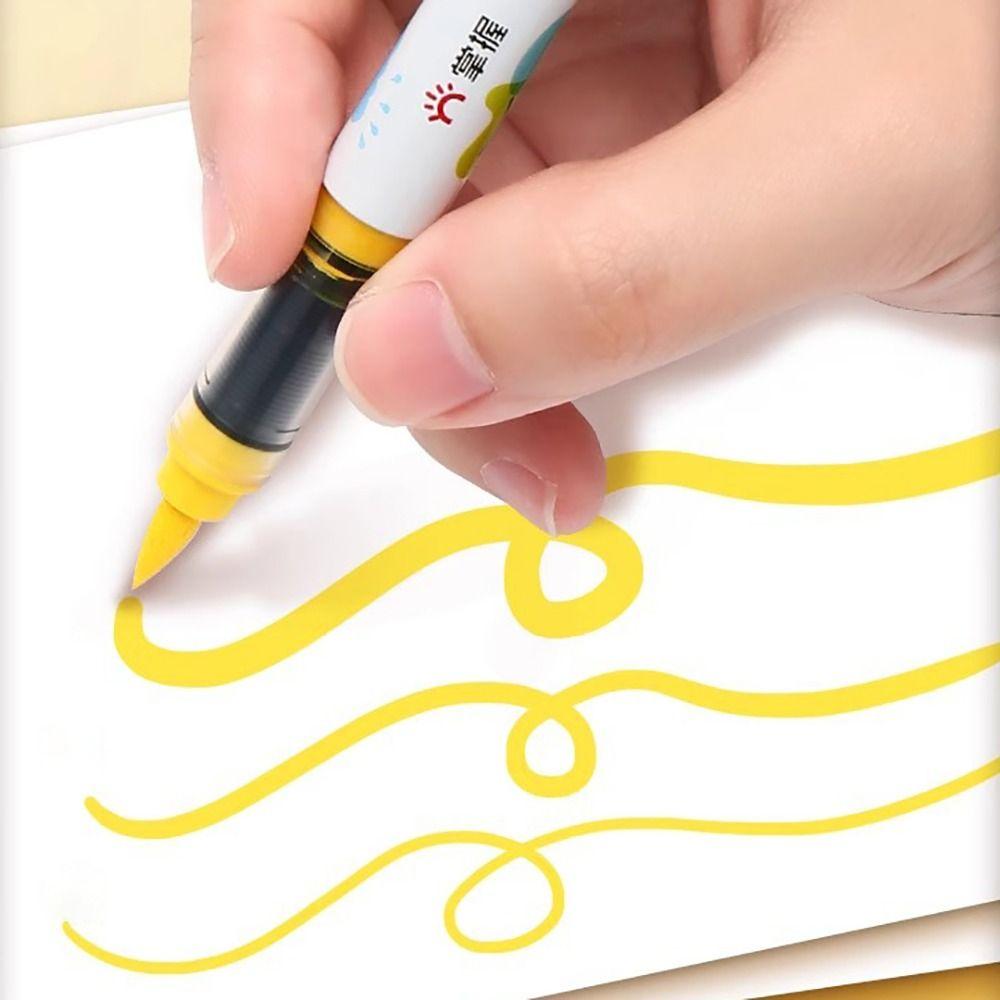Soft Tip Acrylic Marker Straight Liquid Art Watercolor Pen Professional Colour Pen  Graffiti