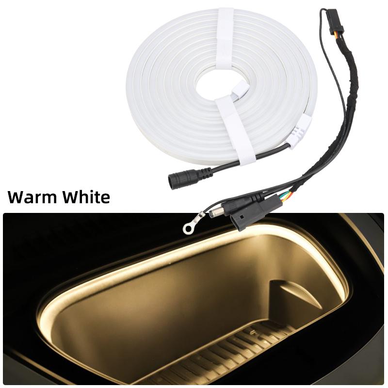 

1PCS Car Front Trunk Light For Tesla Model 3 Y 12v Car Interior Decoration Ambient Lights Universal теплый белый