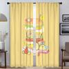 Window Curtain for Room 2 Panel Sumikko Gurashi Partition Curtains Child Room Tulle for Bedroom Shades Halloween Decoration Home