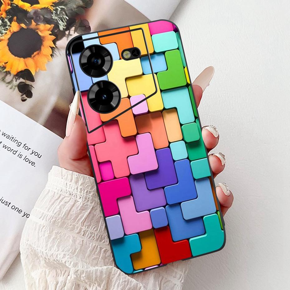 Fashion Painting Case For Tecno Pova 5 5Pro LH7n LH8n Soft Silicone TPU Phone Cases For Tecno Pova 5 Pro Pova5 Covers Bumpers
